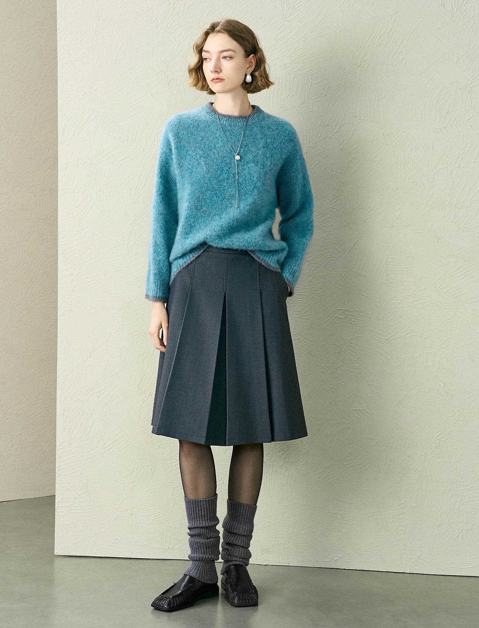 Wool And Cashmere Crewneck Sweater