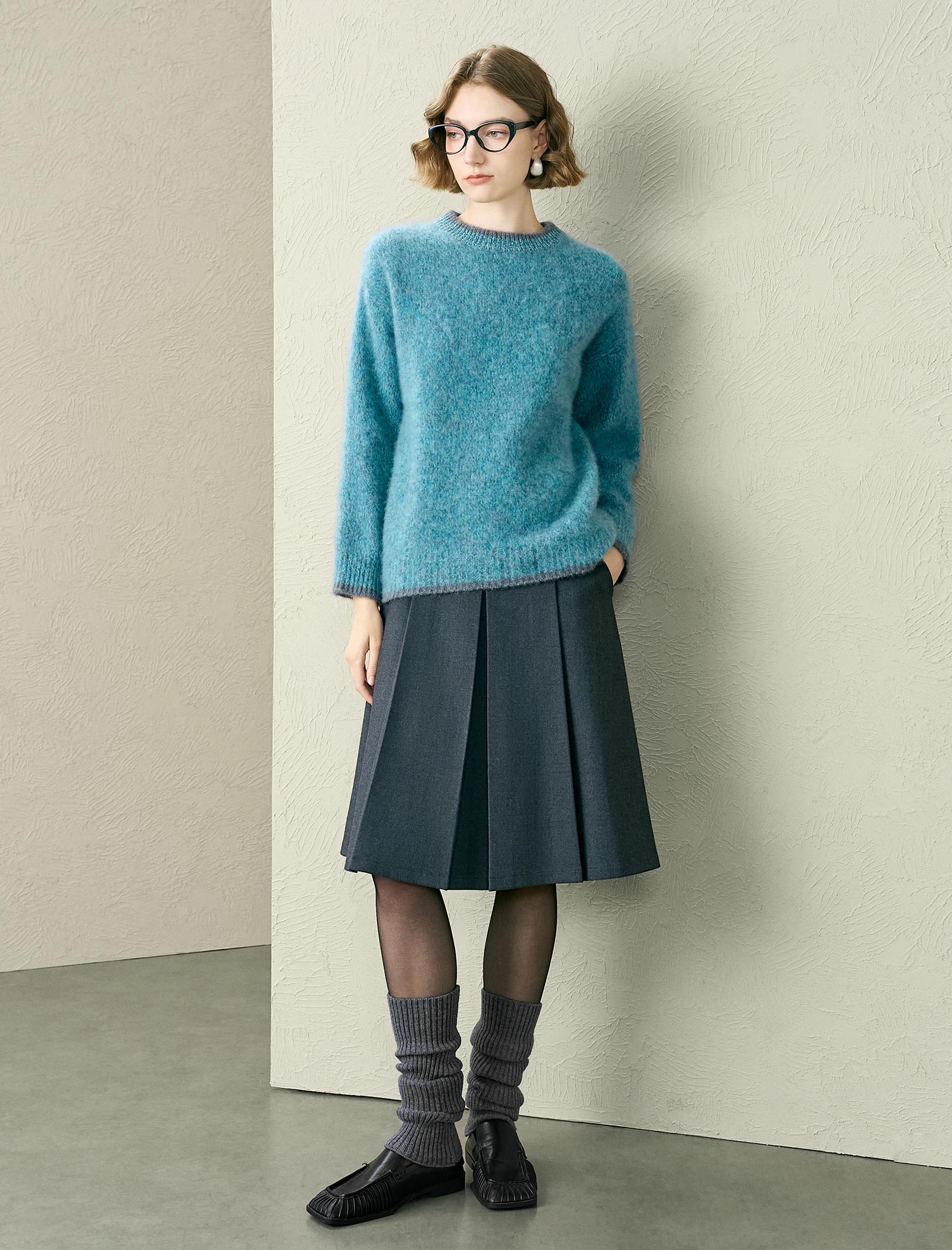 Wool And Cashmere Crewneck Sweater